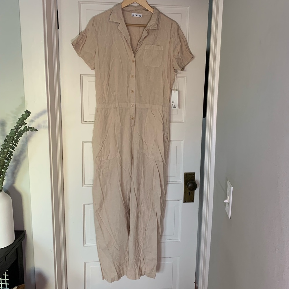 LACAUSA Tan Jumpsuit